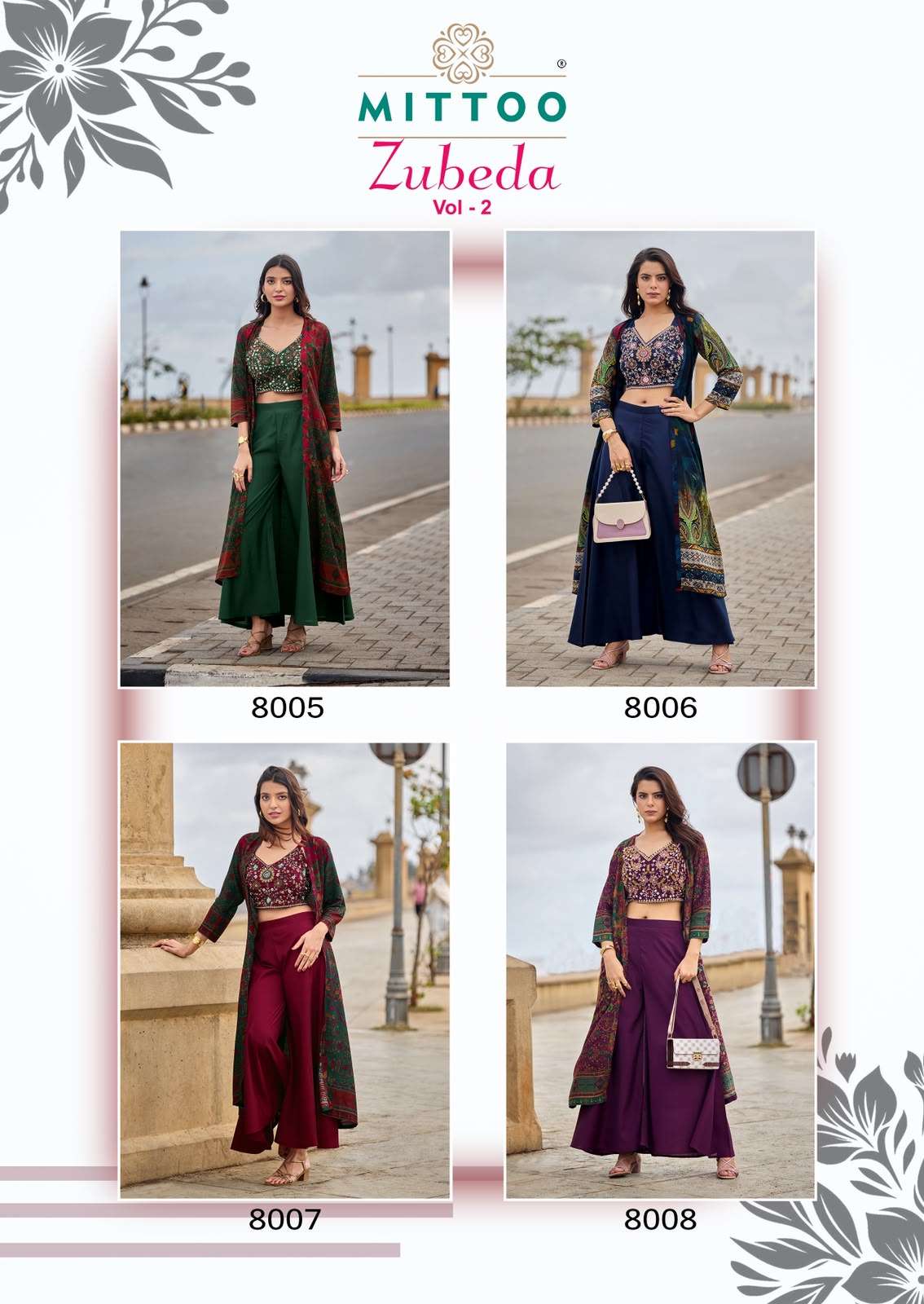 Mittoo Zubeda Vol 2 Roman Silk Stitched 3 Piece Shrug Suit - Amrah Wholesale