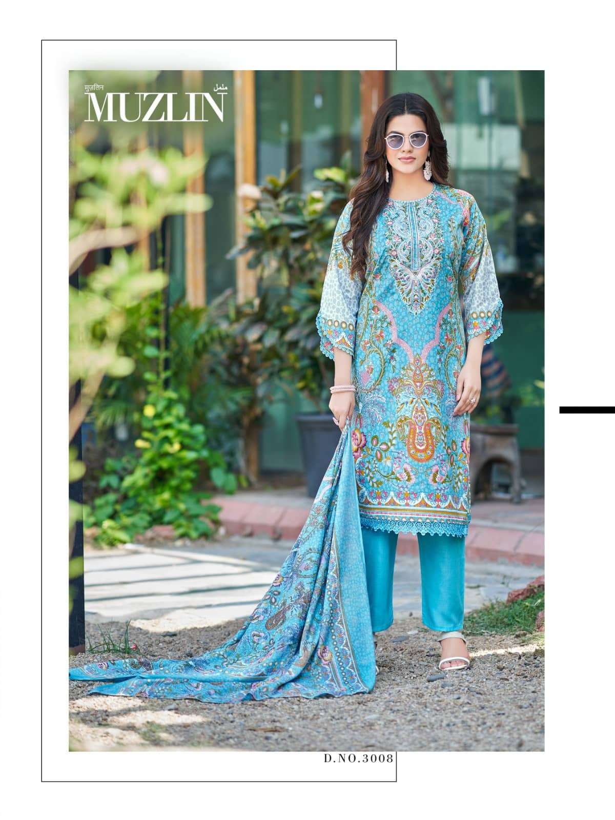 Mizaj Muzlin Vol 3 Premium Soft Cotton Dress Material - Amrah Wholesale