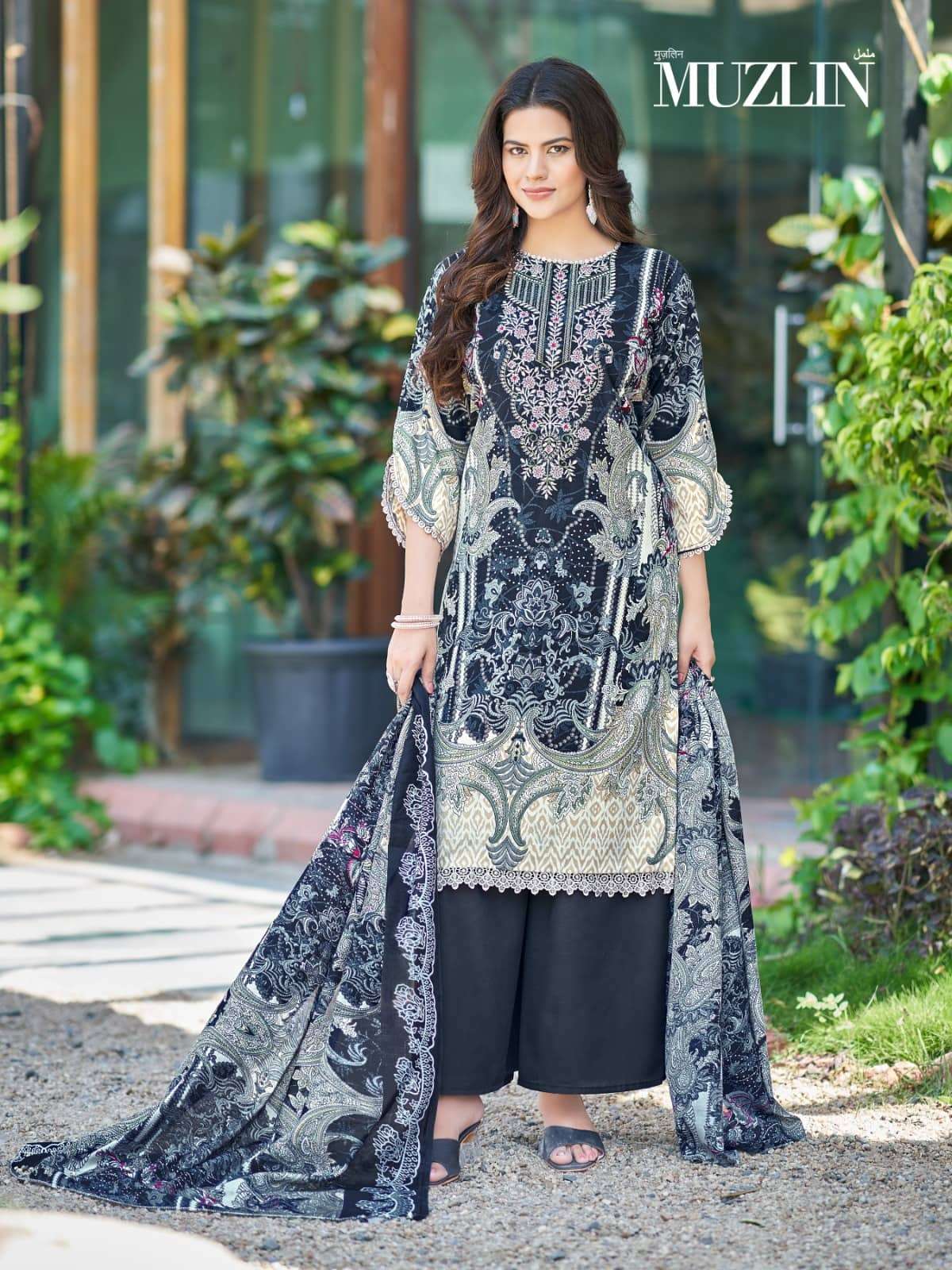 Mizaj Muzlin Vol 3 Premium Soft Cotton Dress Material - Amrah Wholesale