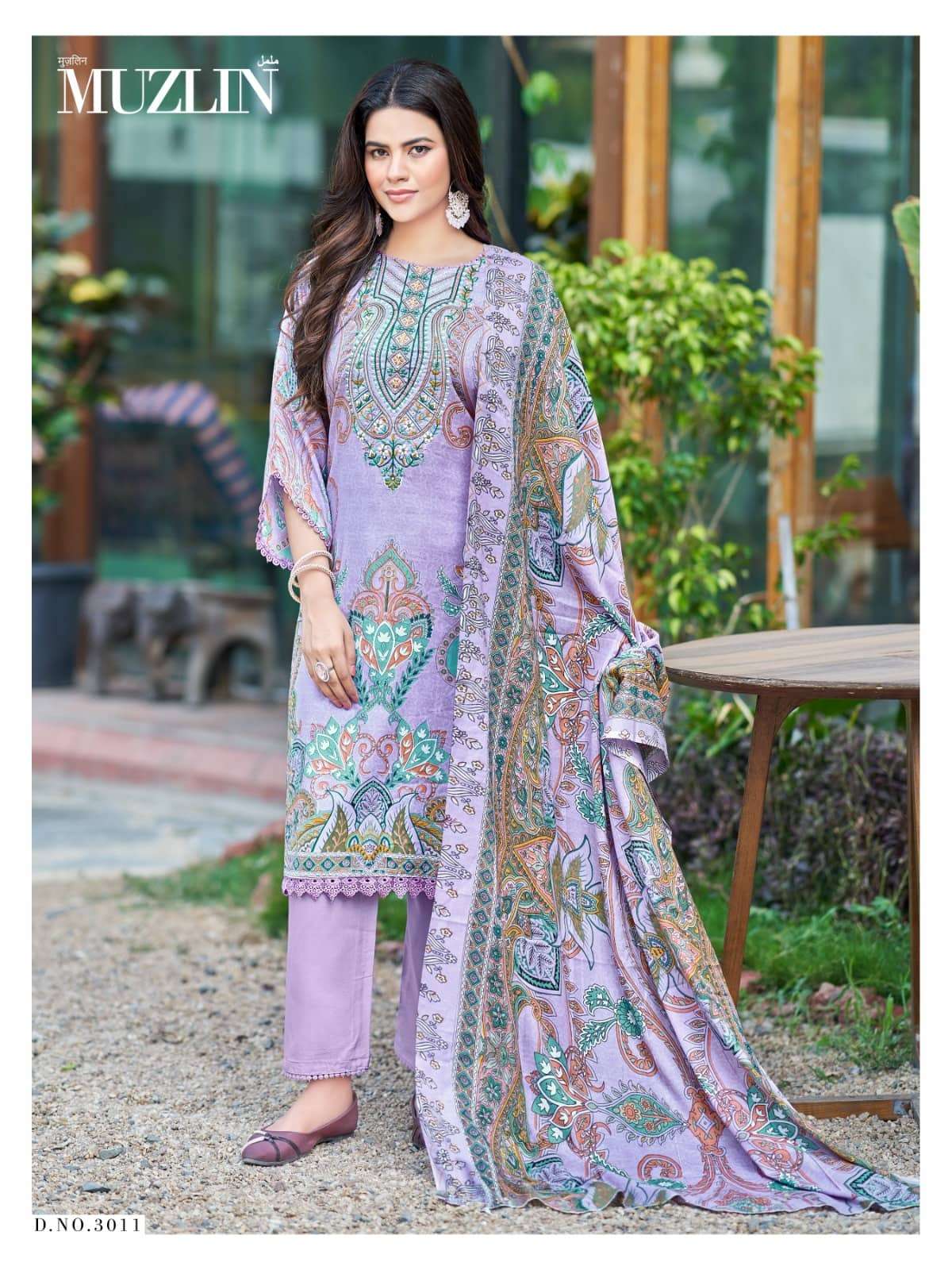 Mizaj Muzlin Vol 3 Premium Soft Cotton Dress Material - Amrah Wholesale