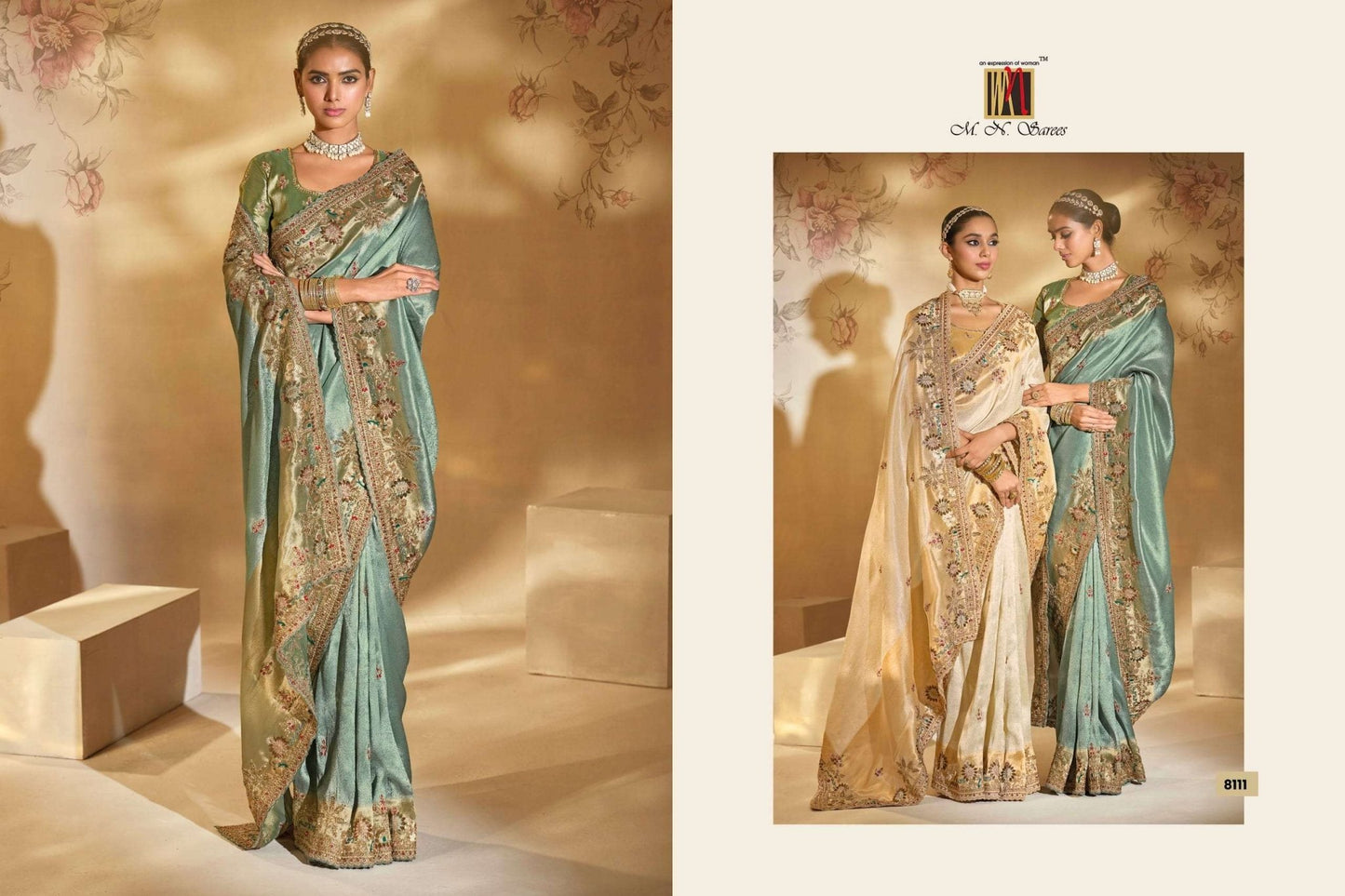 M.N Sarees Shahi Poshak Vol - 06 Pure Silk Banarasi Saree - Amrah Wholesale
