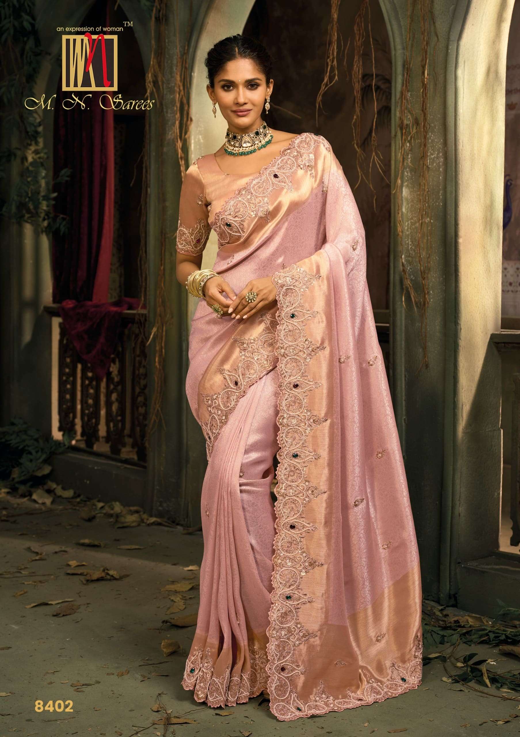 M.n Sarees Shahi Poshak Vol-07