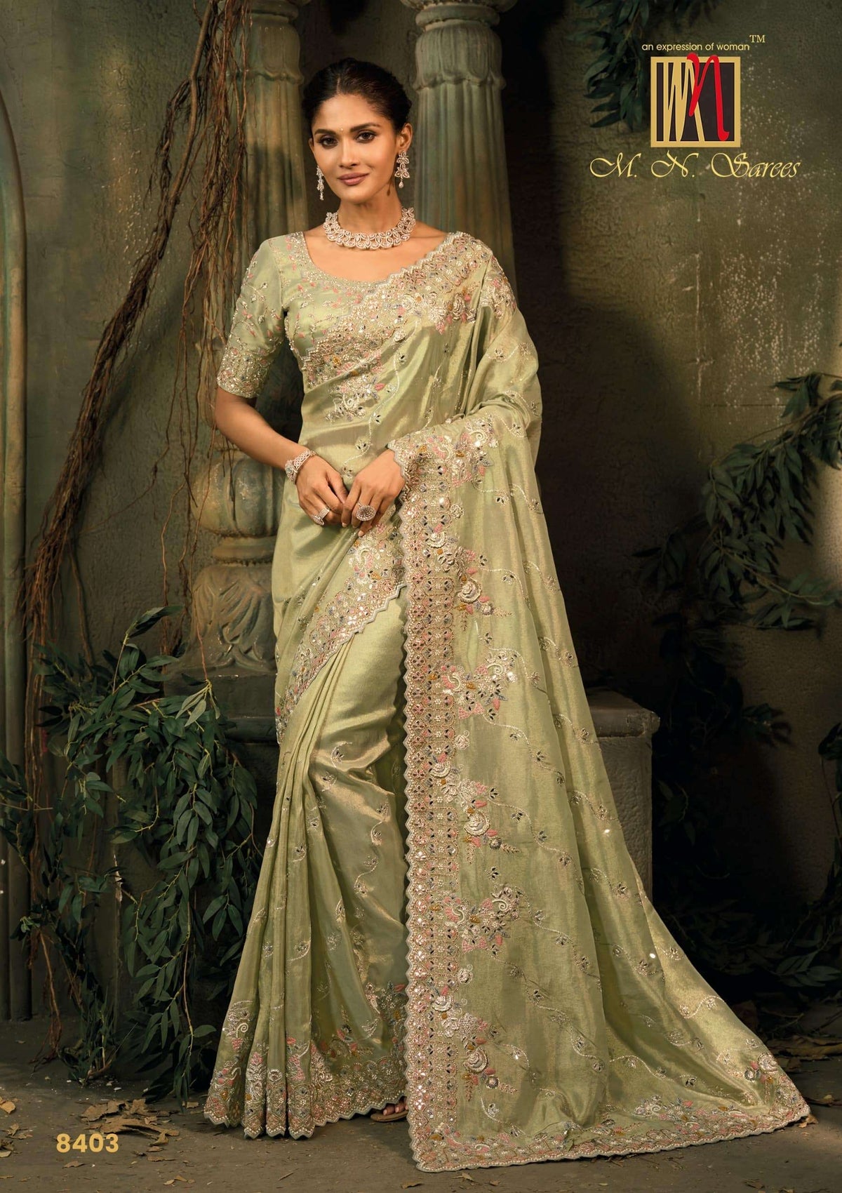 M.n Sarees Shahi Poshak Vol-07