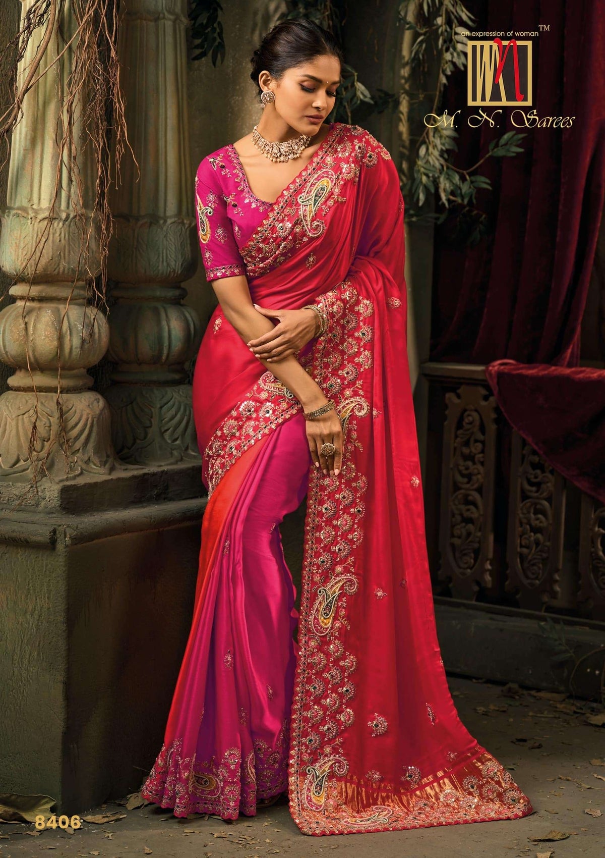 M.n Sarees Shahi Poshak Vol-07
