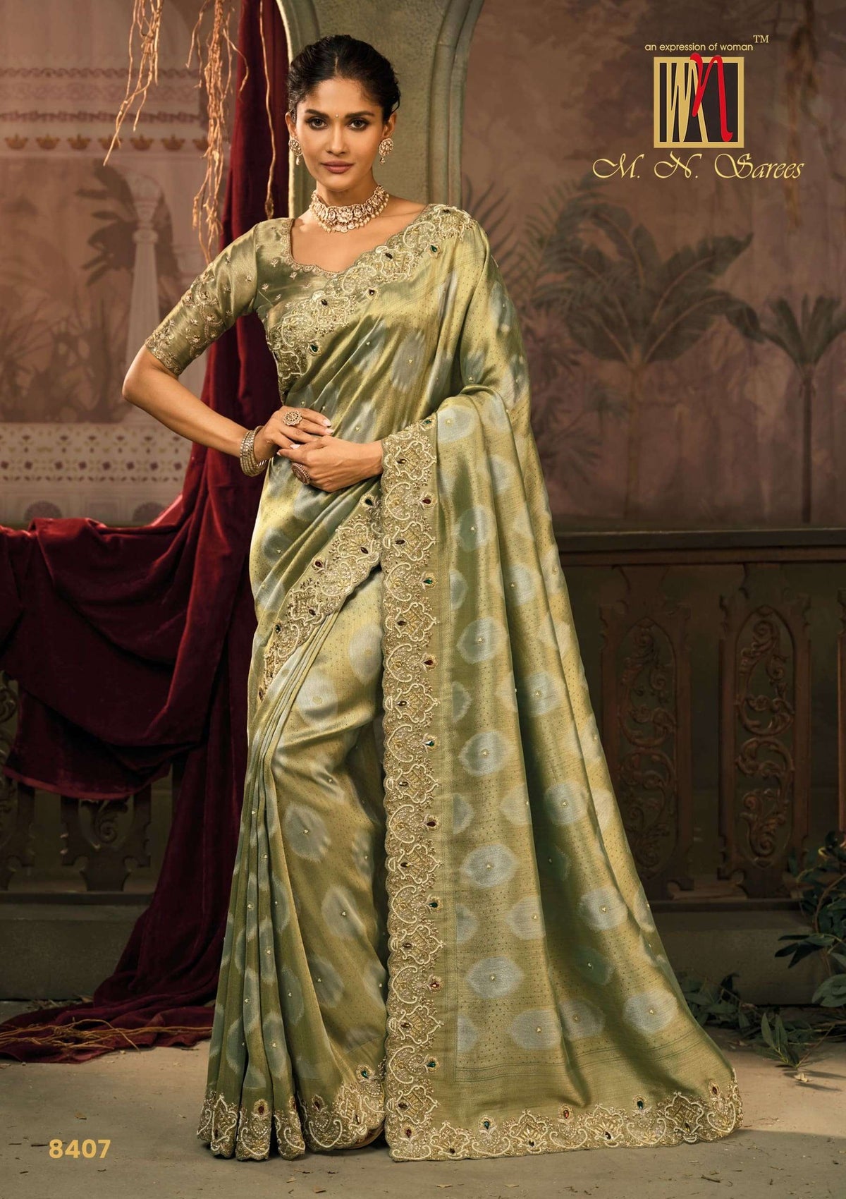 M.n Sarees Shahi Poshak Vol-07