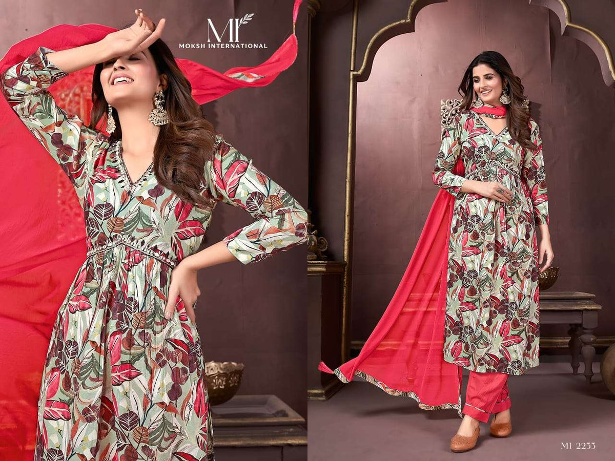 MOKSH INTERNATIONAL AFGANI ALIA VOL - 3 Rayon Dress Material - Amrah Wholesale