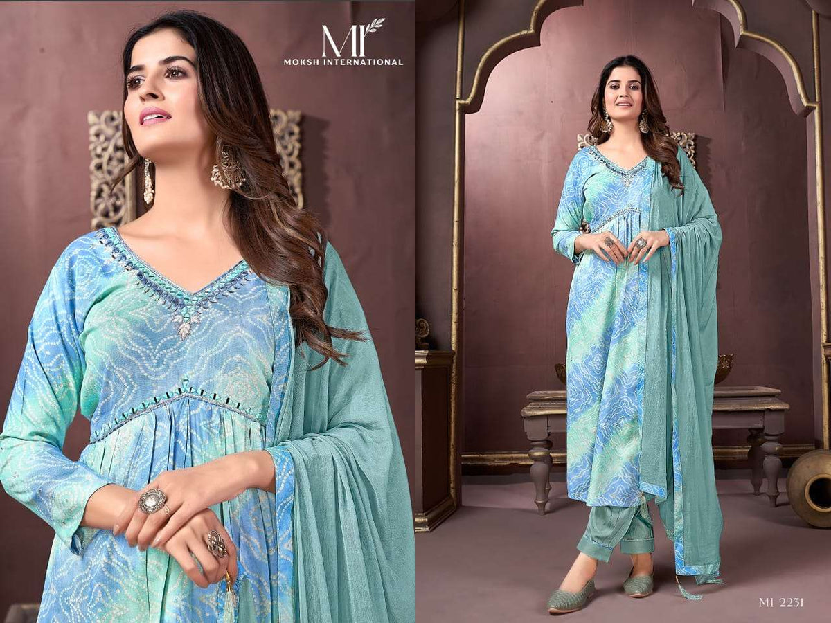 MOKSH INTERNATIONAL AFGANI ALIA VOL - 3 Rayon Dress Material - Amrah Wholesale