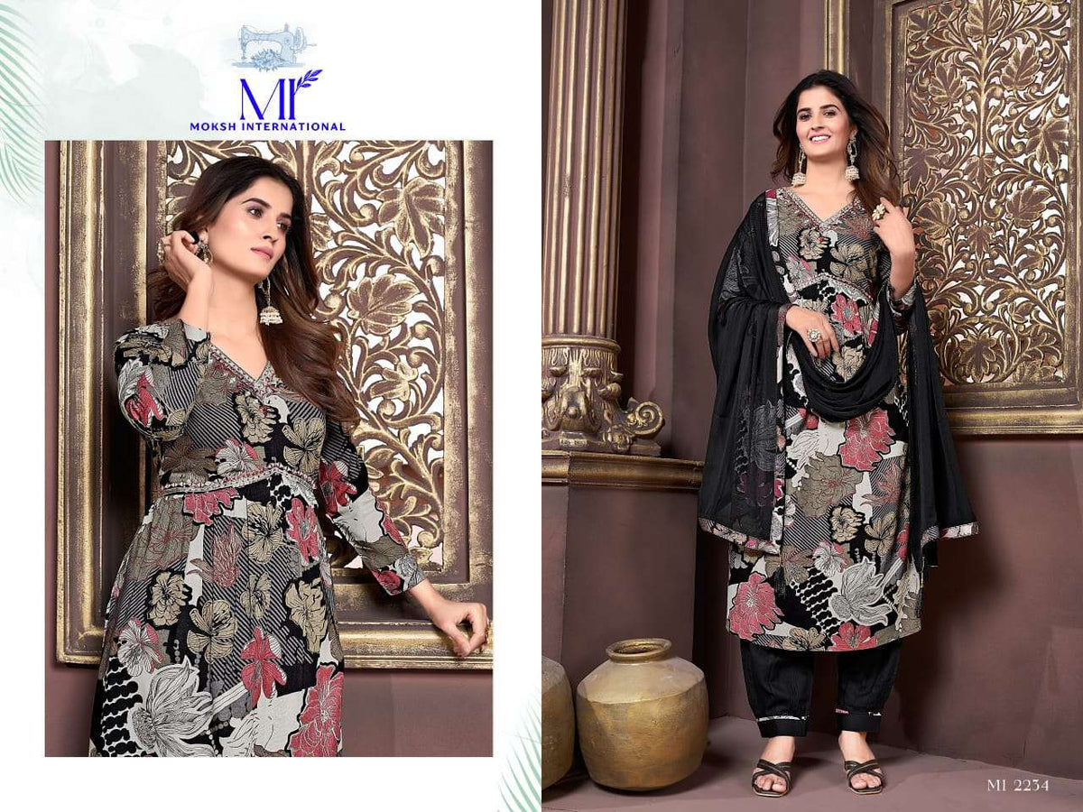 MOKSH INTERNATIONAL AFGANI ALIA VOL - 3 Rayon Dress Material - Amrah Wholesale