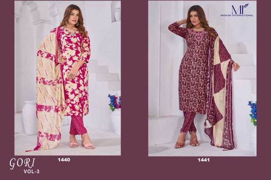 MOKSH INTERNATIONAL GORI Vol-3 Rayon Stitched Salwar Suit Set