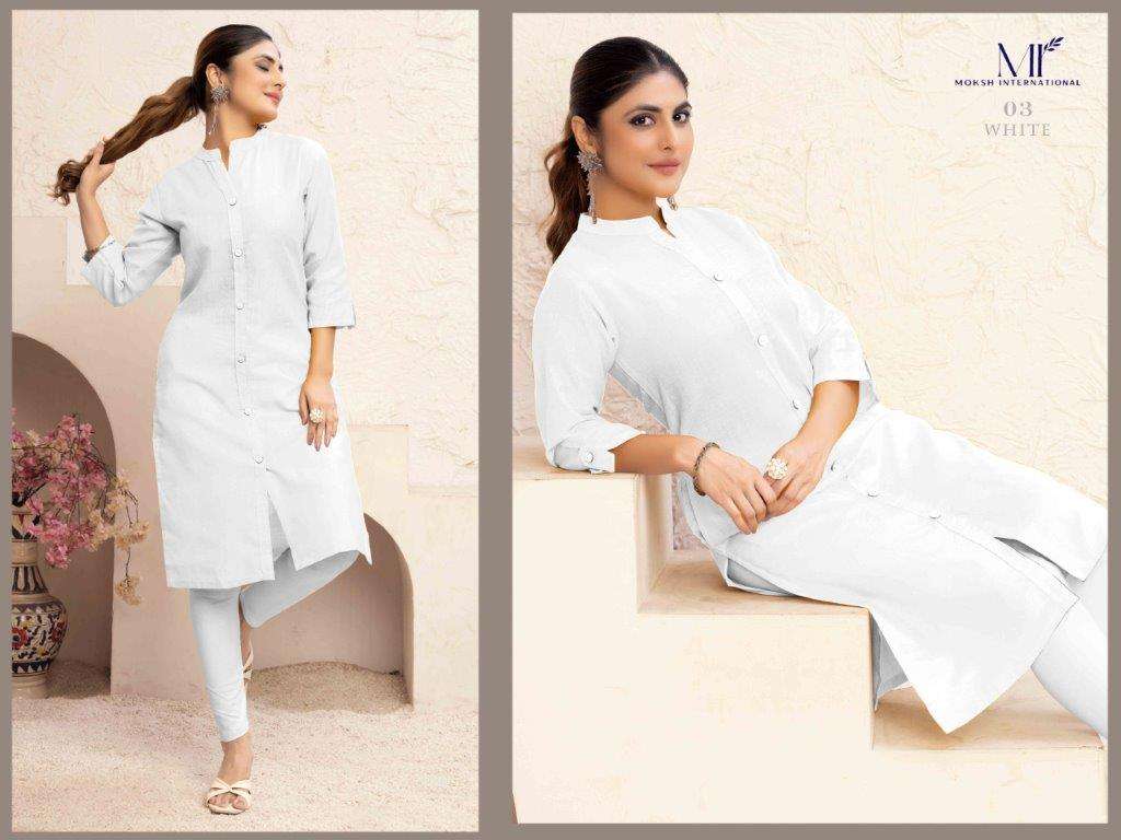 MOKSH INTERNATIONAL NEER Vol-1 Pure Cotton Stitched Kurti