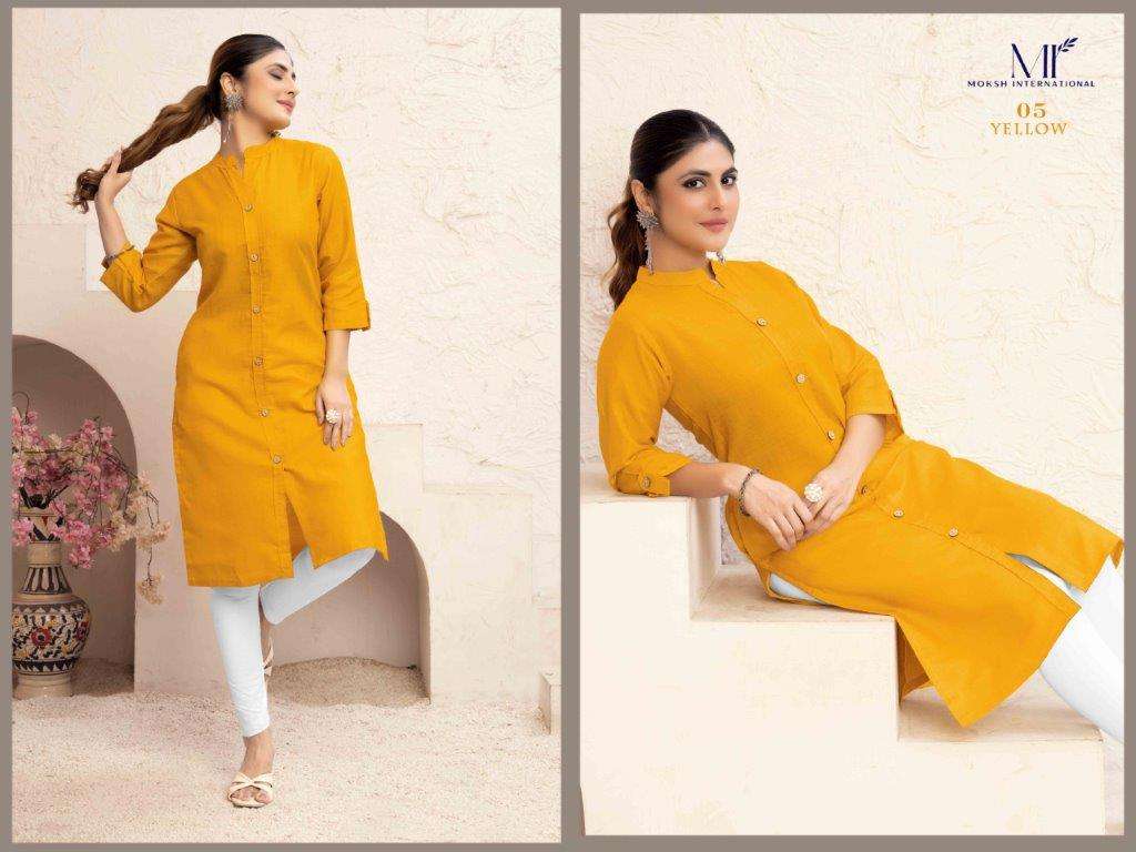 MOKSH INTERNATIONAL NEER Vol-1 Pure Cotton Stitched Kurti