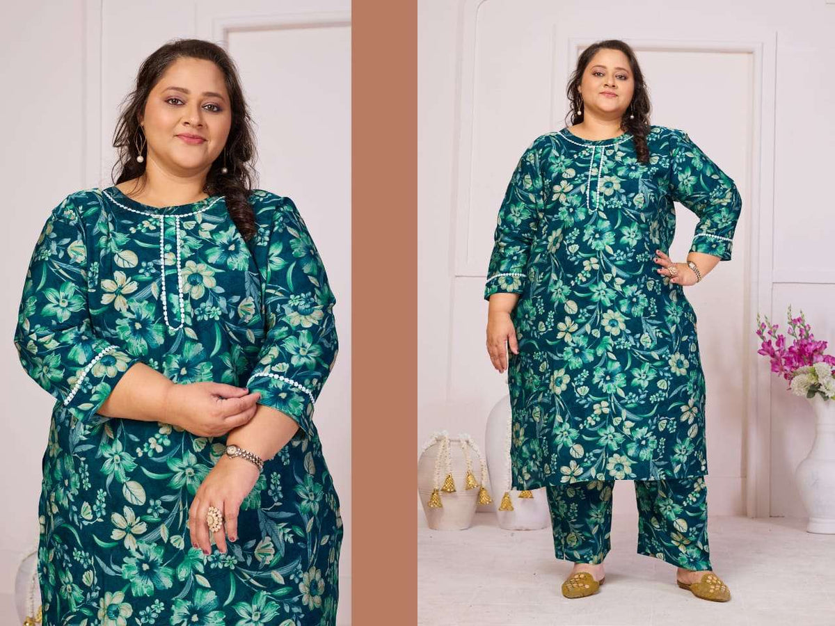 MOKSH INTERNATIONAL PLUS SIZE CO-ORD SET SHISHA Vol-2 Viscose Rayon Printed Co-Ord Set