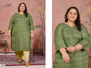 MOKSH INTERNATIONAL PLUS SIZE COTTON KHUSHI Vol-4 Cotton Readymade Kurti