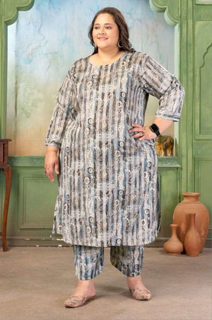 Moksh International Prisha Vol-1 Plus Size Rayon Printed Co-Ord Set - Amrah Wholesale