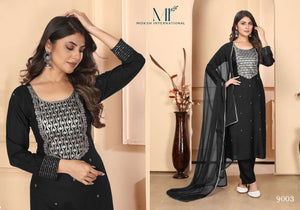 MOKSH INTERNATIONAL RASHMI VOL-1 Rayon Printed Stitched Dress Set - Amrah Wholesale