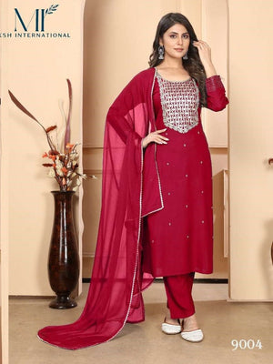 MOKSH INTERNATIONAL RASHMI VOL-1 Rayon Printed Stitched Dress Set - Amrah Wholesale