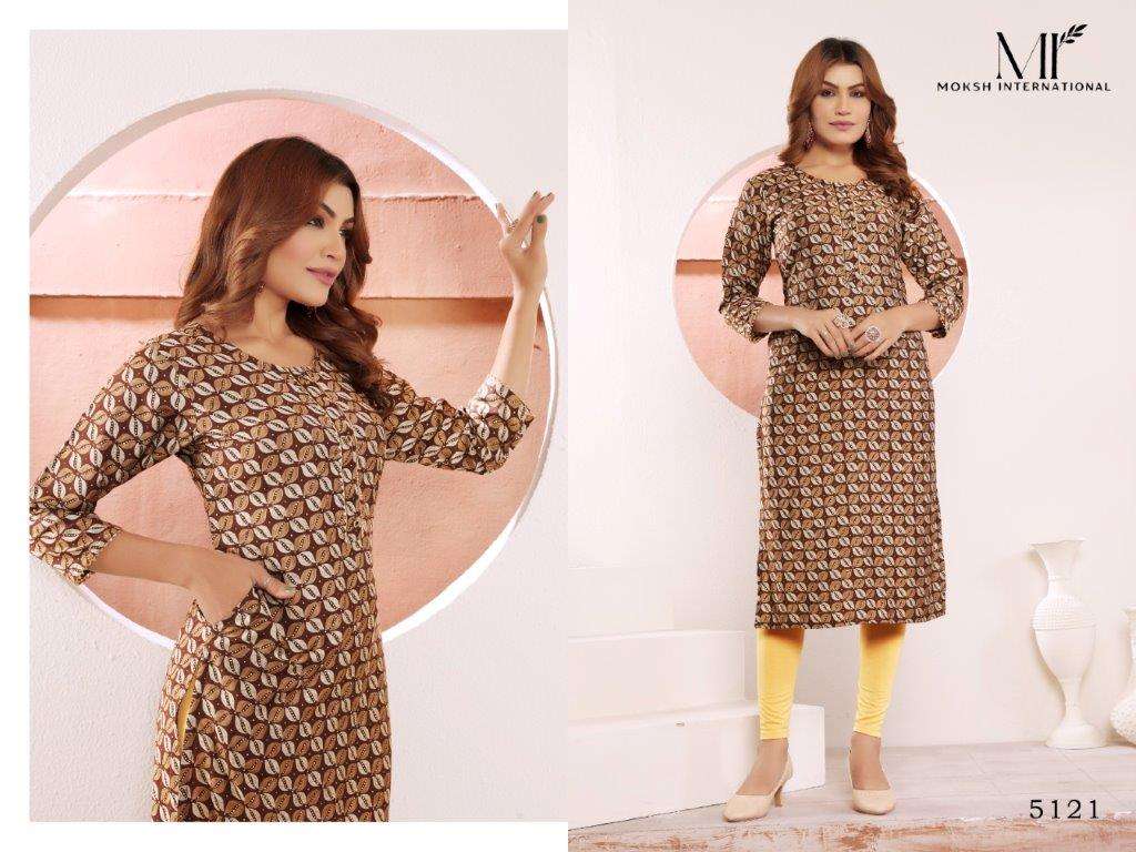 MOKSH INTERNATIONAL STAR VOL-3 Viscose Muslin Kurti Pant Set - Amrah Wholesale