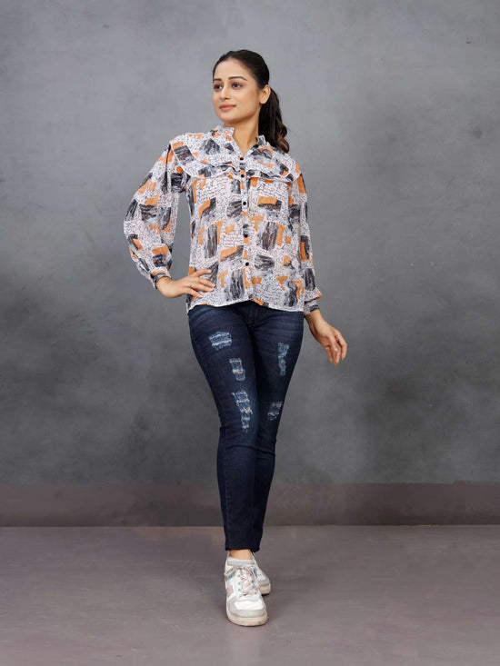Moksh International Veronica Vol-1 Georgette Printed Top