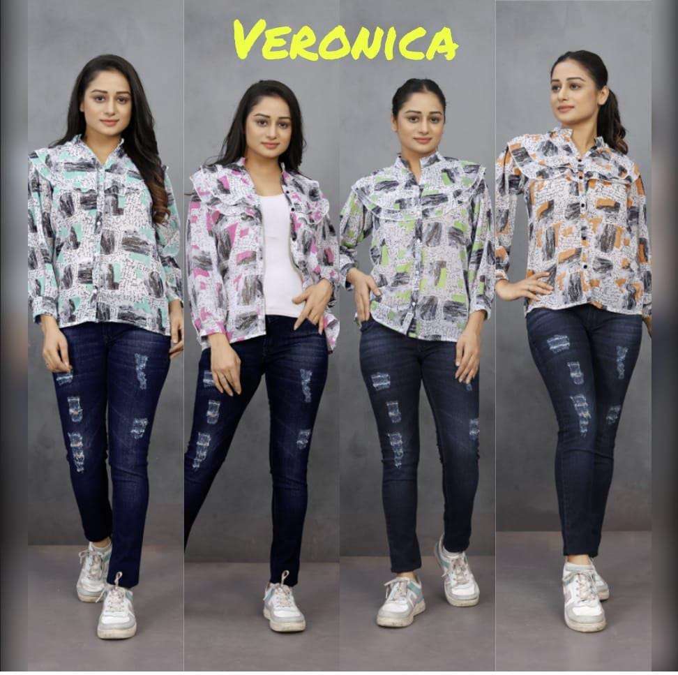 Moksh International Veronica Vol-1 Georgette Printed Top