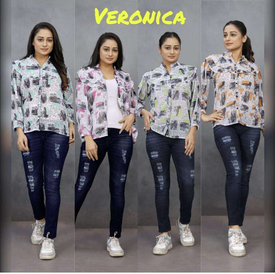 Moksh International Veronica Vol-1 Georgette Printed Top