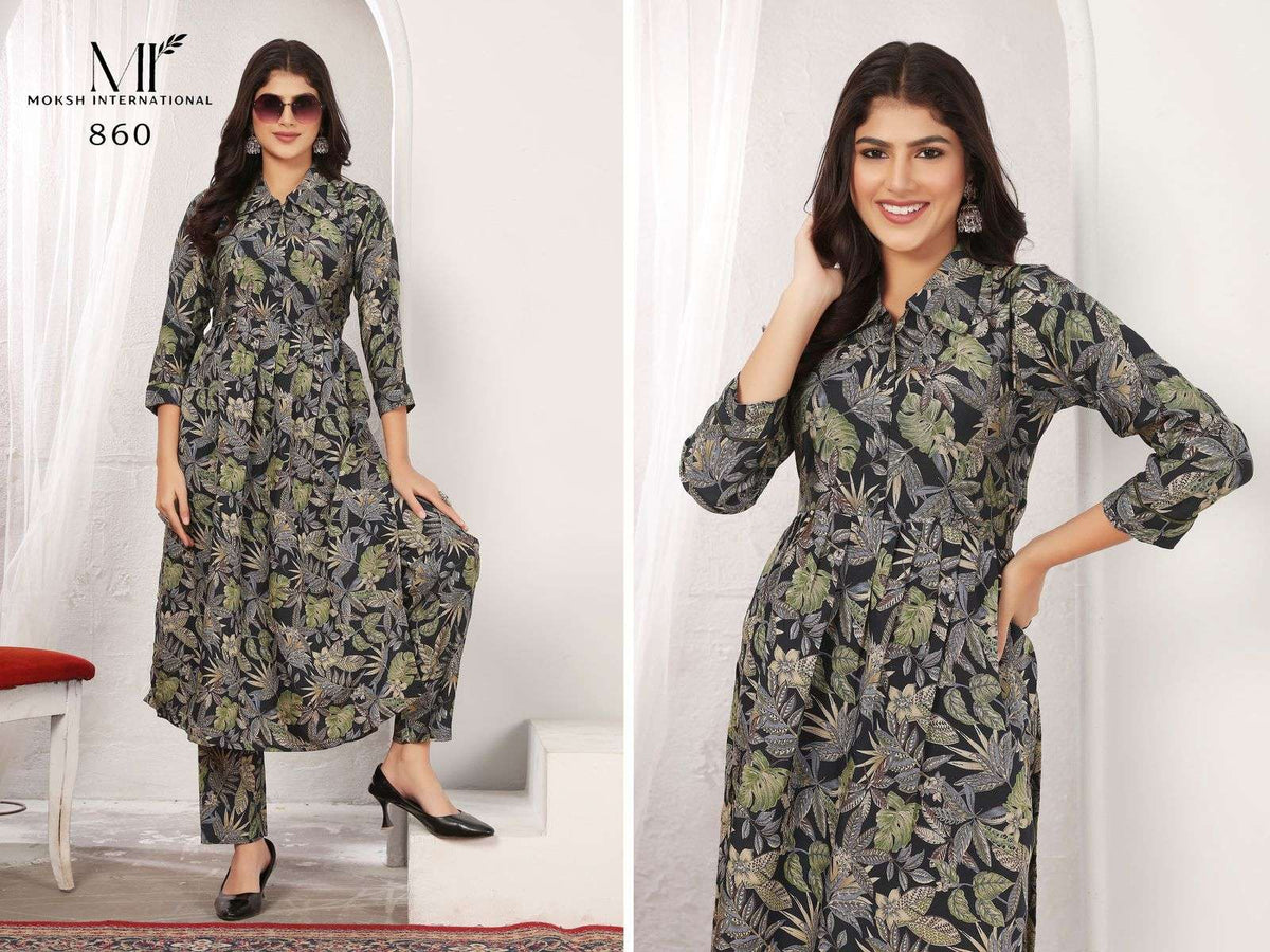 Moksh International Wonder Vol 1 Rayon Chanderi Co Ord Set - Amrah Wholesale