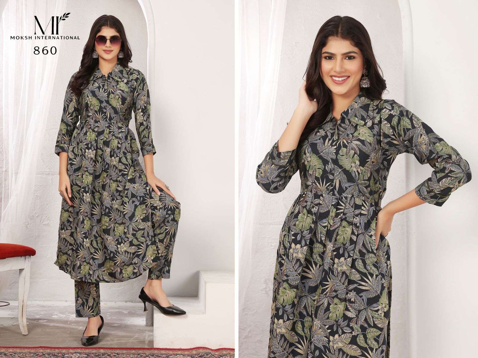 Moksh International Wonder Vol 1 Rayon Chanderi Co Ord Set - Amrah Wholesale