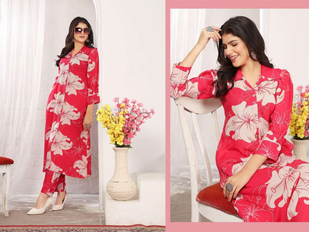 Moksh International Wonder Vol 1 Rayon Chanderi Co Ord Set - Amrah Wholesale