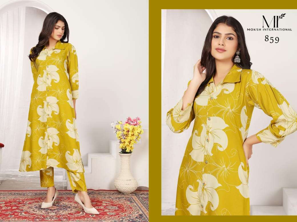 MOKSH INTERNATIONAL WONDOR Rayon Printed Co-Ord Set