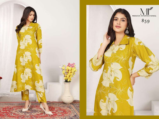 MOKSH INTERNATIONAL WONDOR Rayon Printed Co-Ord Set
