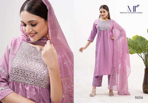 MOKSH INTERNATIONAL YARA VOL-01 Vichitra Silk Pakistani Suit Set - Amrah Wholesale