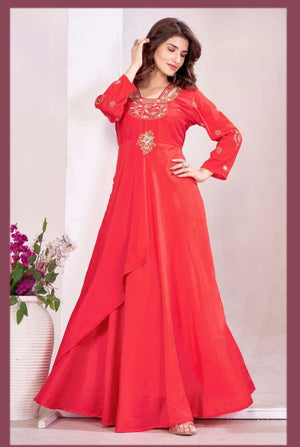 Moksh International Yashvi Vol-1 Muslin Printed Gown