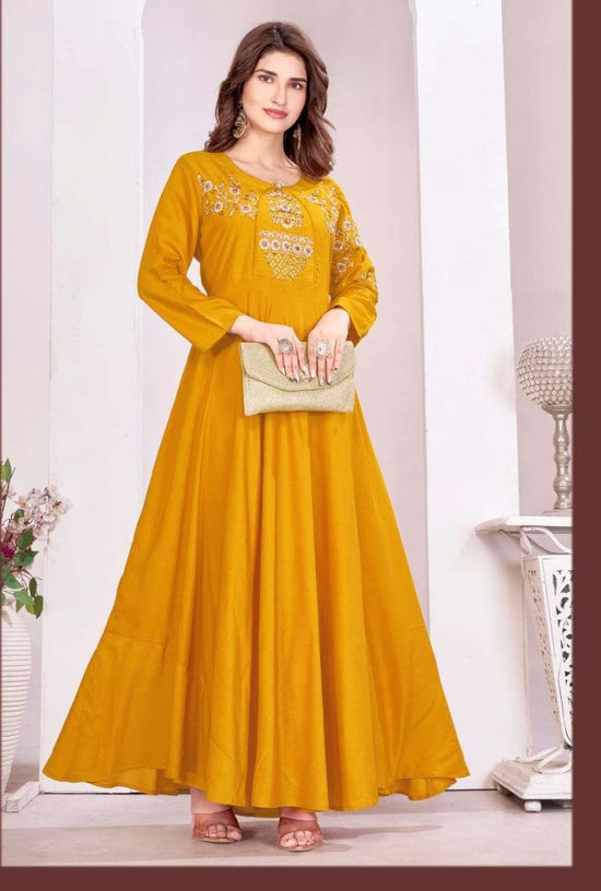 Moksh International Yashvi Vol-2 Muslin Printed Gown