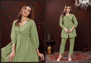 Moksh Karigiri D No 831 Stitched Cotton Hand Work Co Ord Set