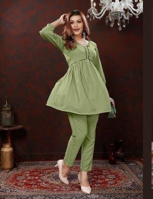 Moksh Karigiri D No 831 Stitched Cotton Hand Work Co Ord Set