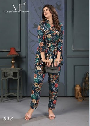 Moksh Lotus D No. 848 Premium Rayon Printed Co-Ord Set