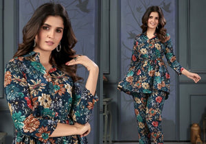 Moksh Lotus D No. 848 Premium Rayon Printed Co-Ord Set - Amrah Wholesale
