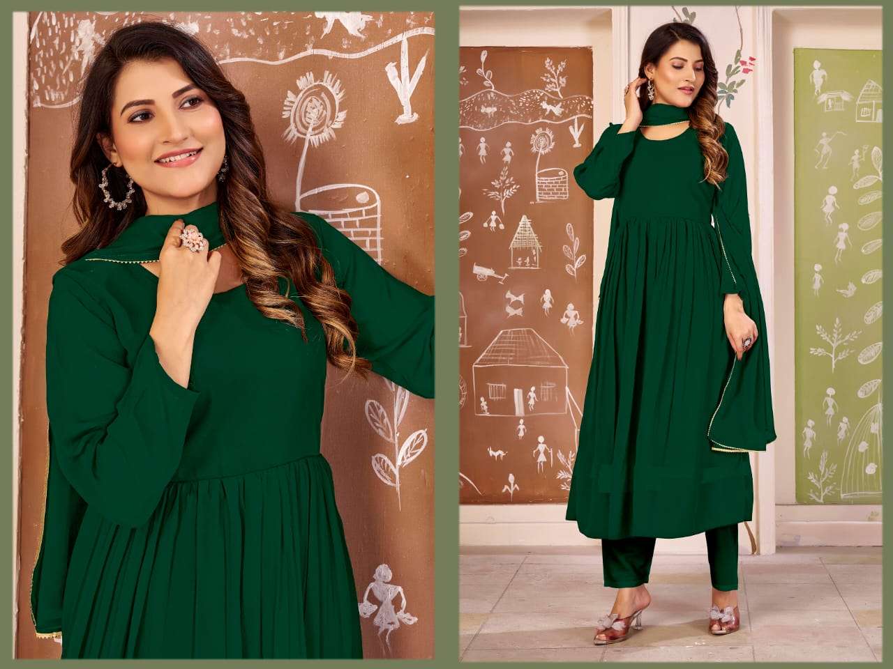 Moksh International Sajni Vol-1 Georgette Anarkali Gown
