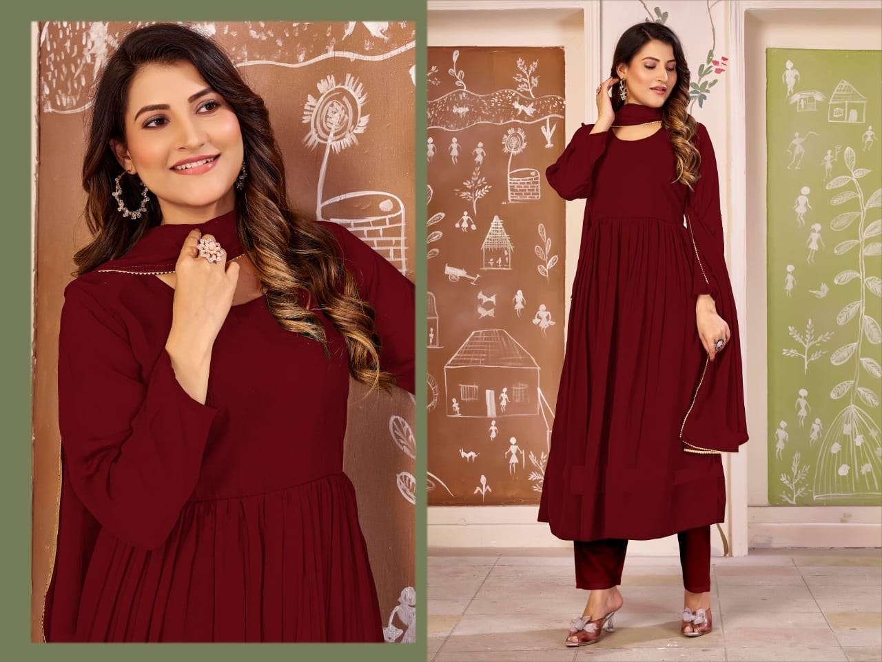 Moksh International Sajni Vol-1 Georgette Anarkali Gown
