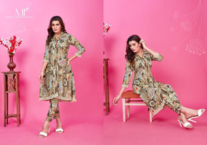 Moksh Wow D No 813 Rayon Co Ord Set