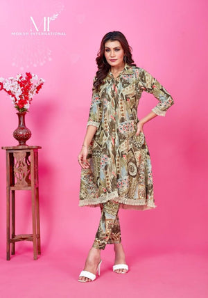 Moksh Wow D No 813 Rayon Co Ord Set