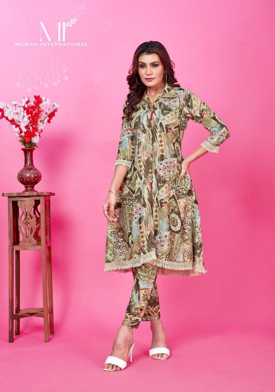 Moksh Wow D No 813 Rayon Co Ord Set