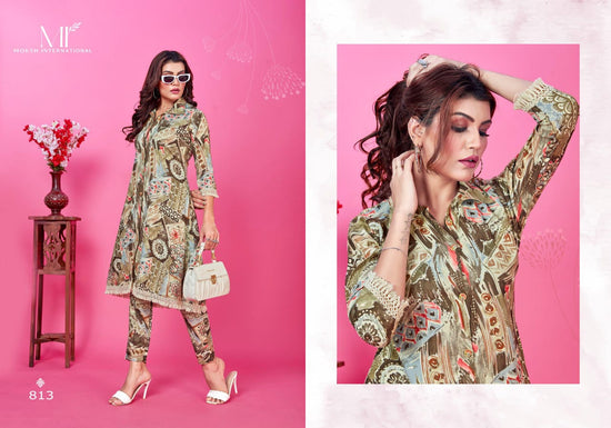 Moksh Wow D No 813 Rayon Co Ord Set