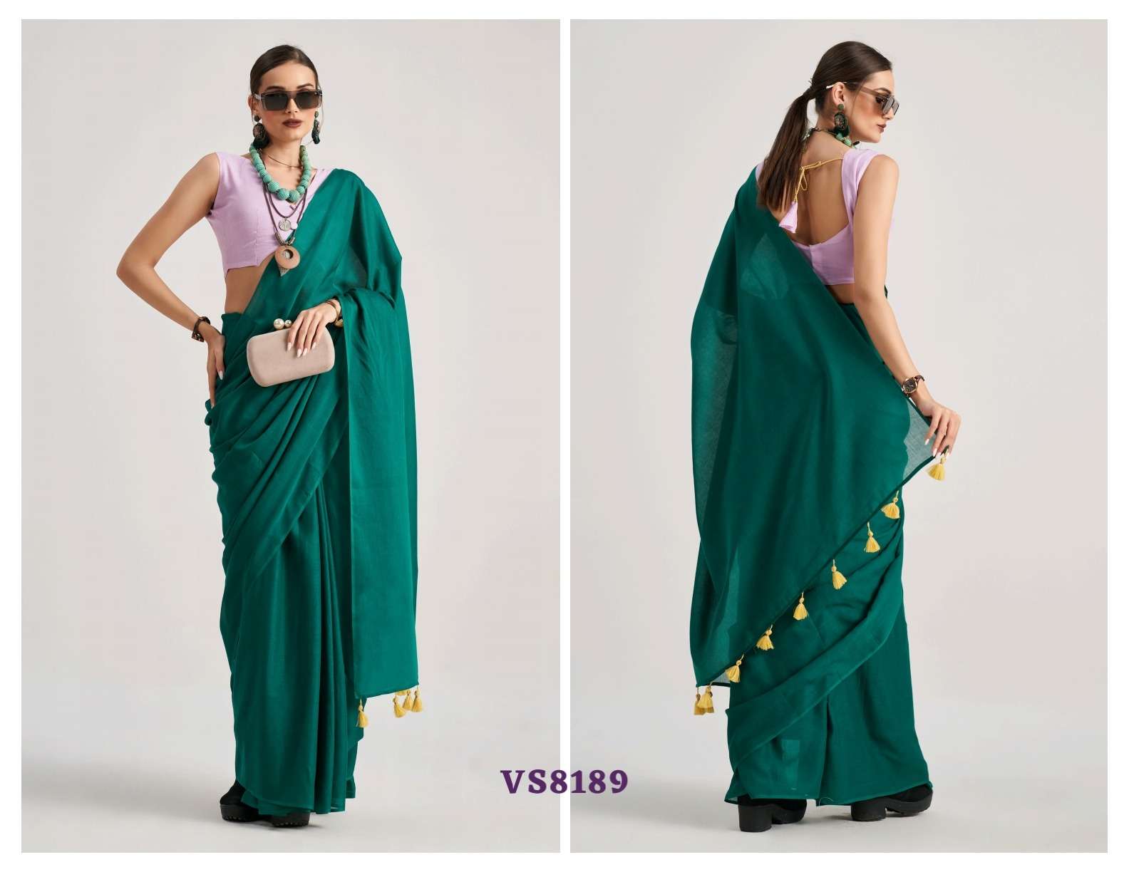 Mono.Poley Hues & Flow Viscose Mul Designer Printed Saree