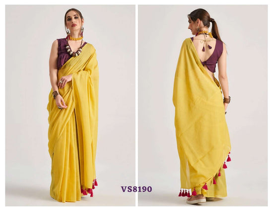 Mono.Poley Hues & Flow Viscose Mul Designer Printed Saree - Amrah Wholesale