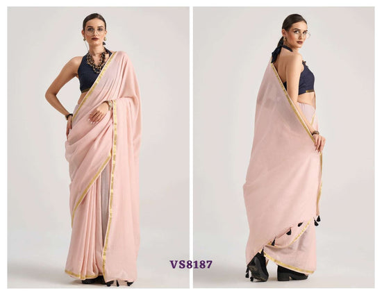 Mono.Poley Hues & Flow Viscose Mul Designer Printed Saree - Amrah Wholesale