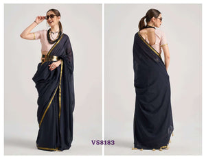 Mono.Poley Hues & Flow Viscose Mul Designer Printed Saree - Amrah Wholesale
