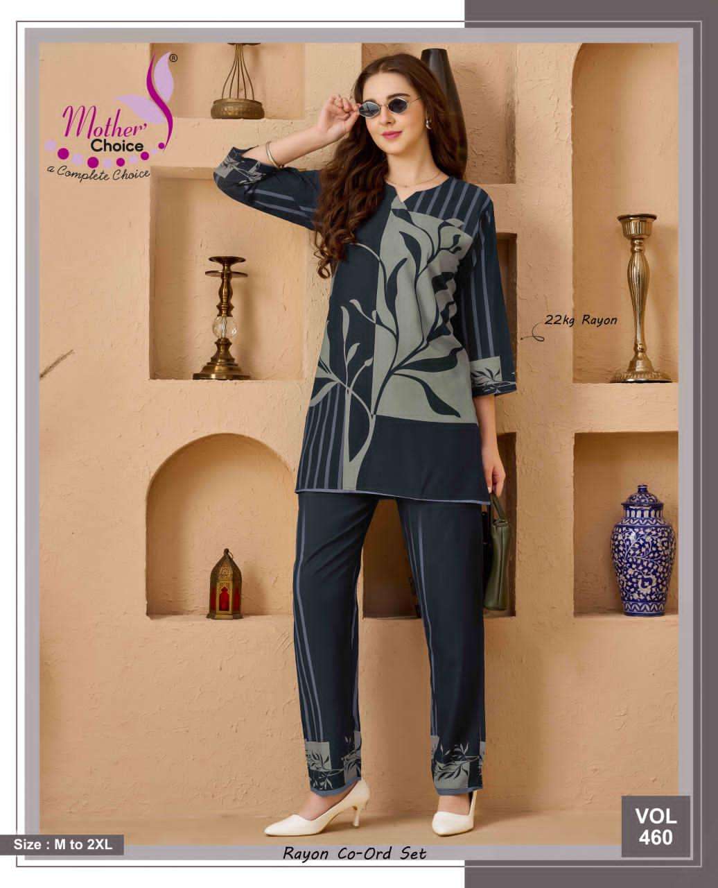 Mother Choice Vol 460 Rayon Printed Co Ord Set