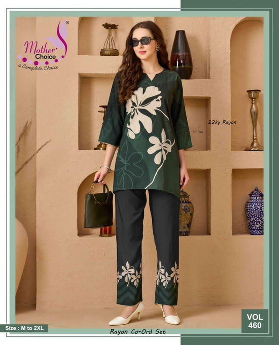 Mother Choice Vol 460 Rayon Printed Co Ord Set