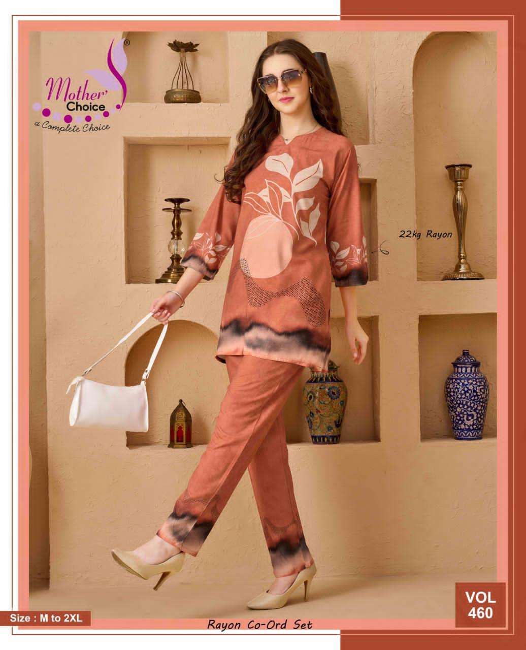 Mother Choice Vol 460 Rayon Printed Co Ord Set