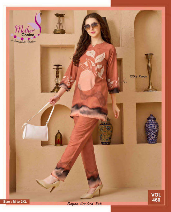 Mother Choice Vol 460 Rayon Printed Co Ord Set